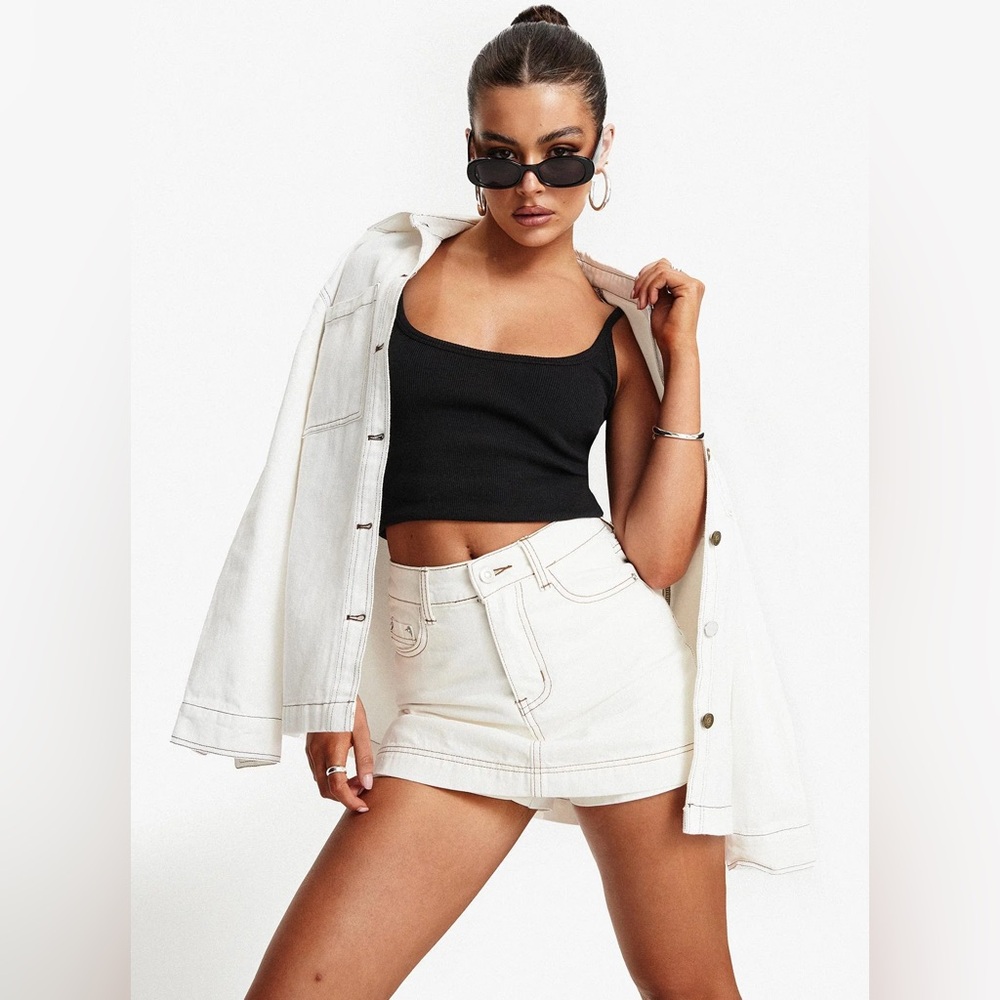Princess Polly White Mini Skirt